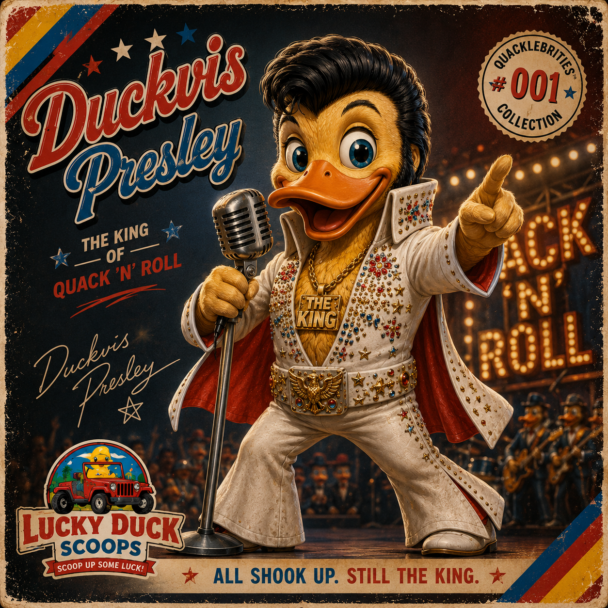 Limited Edition Quacklebrities Sticker Pack