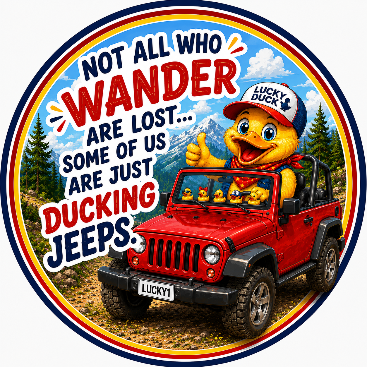 Lucky Duck Travel Magnets