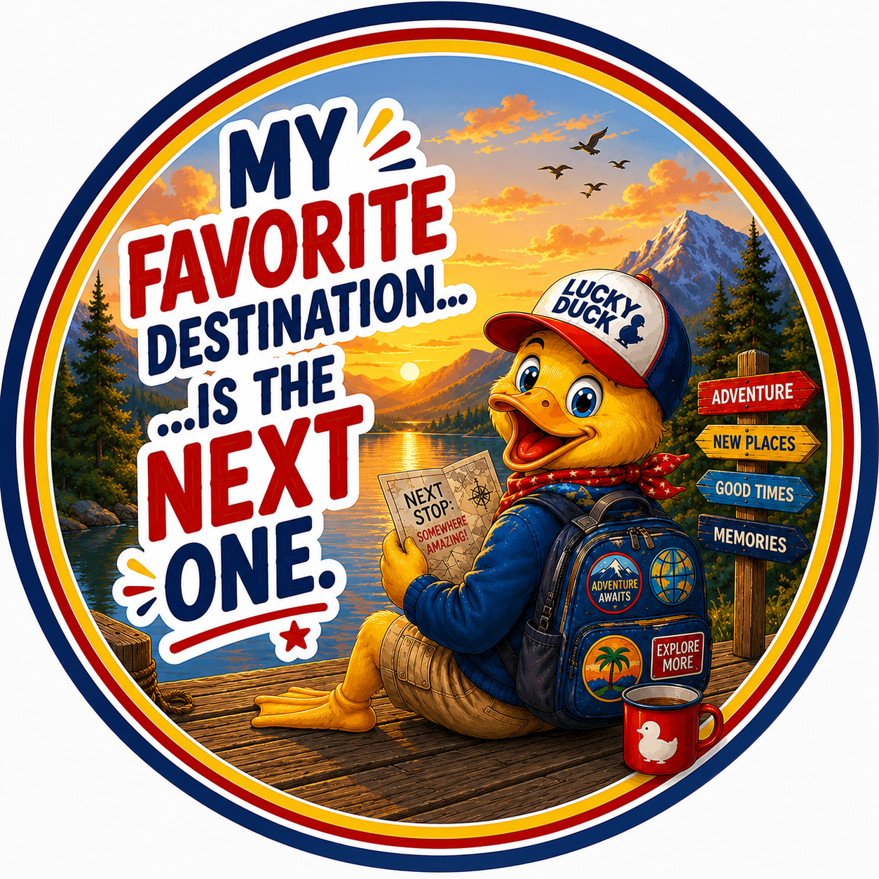 Lucky Duck Travel Magnets