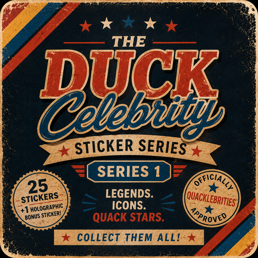 Limited Edition Quacklebrities Sticker Pack