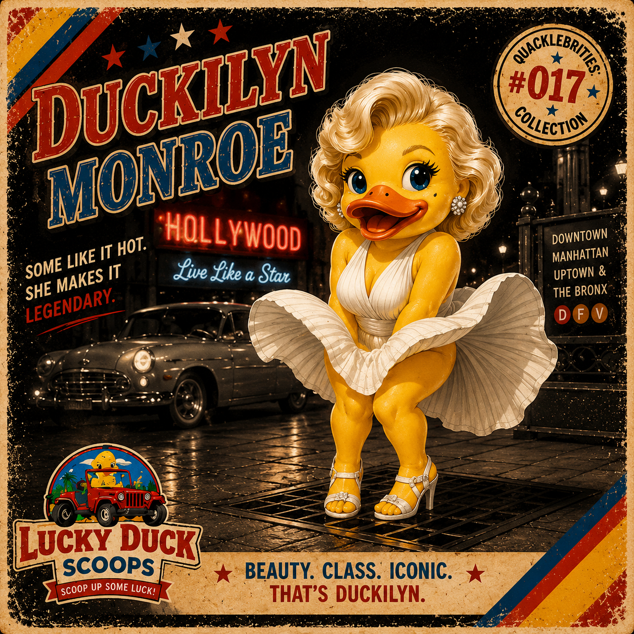 🎬 Quacklebrities™ Mystery Sticker Pack – 5 Limited Edition Vinyl Duck Stickers