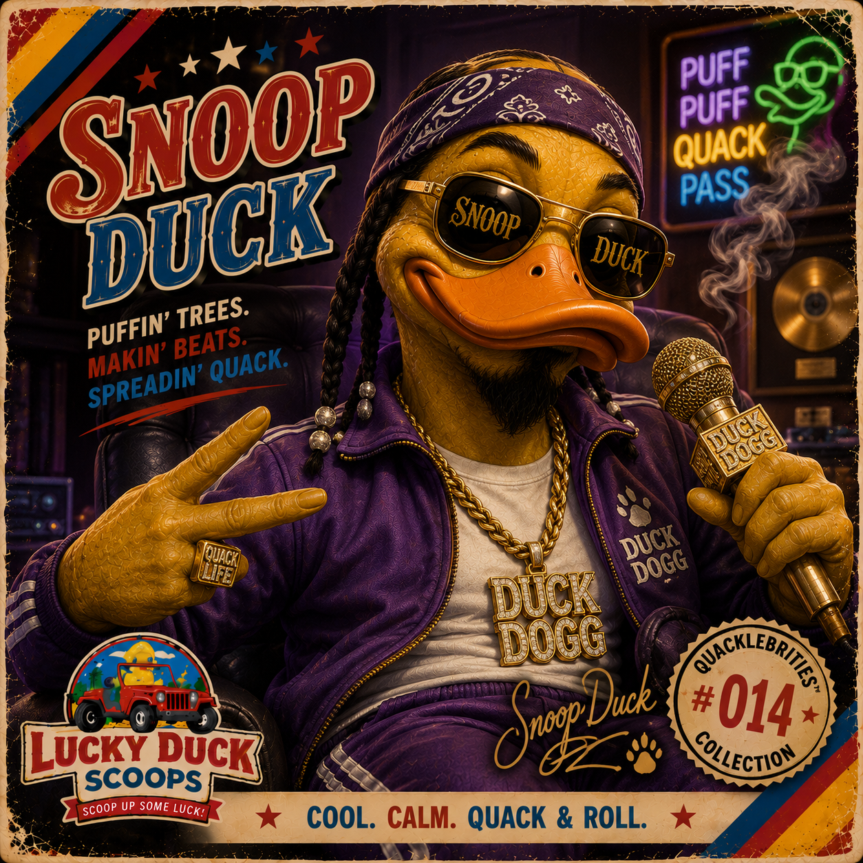 🎬 Quacklebrities™ Mystery Sticker Pack – 5 Limited Edition Vinyl Duck Stickers